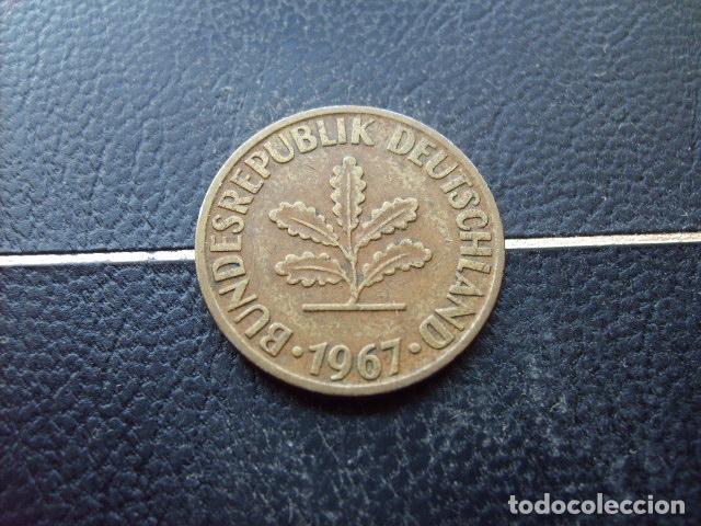 Monedas antiguas de Europa: ALEMANIA ( REP. FEDERAL ) 10 FENNIG 1967 D
