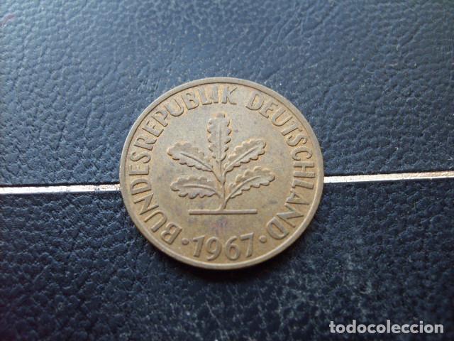 Monedas antiguas de Europa: ALEMANIA ( REP. FEDERAL ) 10 FENNIG 1967 J