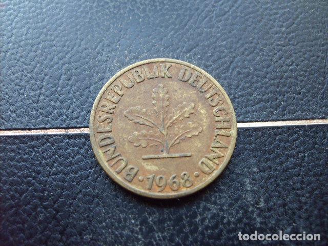 Monedas antiguas de Europa: ALEMANIA ( REP. FEDERAL ) 10 FENNIG 1968 D