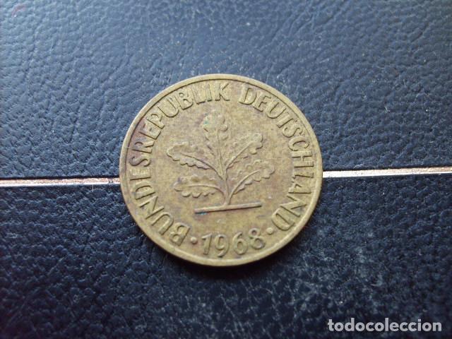 Monedas antiguas de Europa: ALEMANIA ( REP. FEDERAL ) 10 FENNIG 1968 J