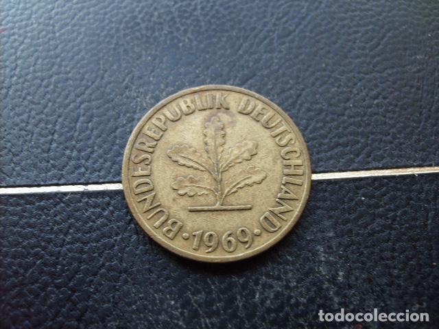 Monedas antiguas de Europa: ALEMANIA ( REP. FEDERAL ) 10 FENNIG 1969 J