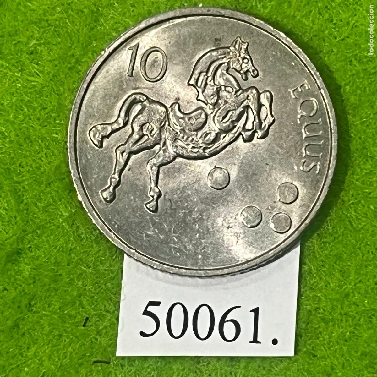 Monedas antiguas de Europa: Eslovenia 10 tolarjev, 2001