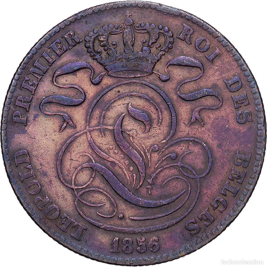 Monedas antiguas de Europa: [#1168269] B&eacute;lgica, Leopold I, 5 Centimes, 1856, Cobre, BC+, KM:5.1