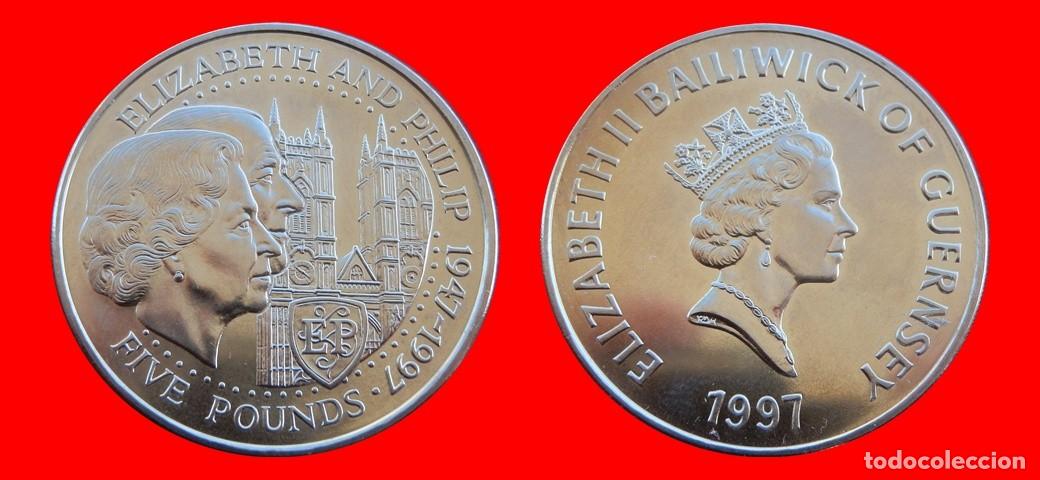 Monedas antiguas de Europa: 5 LIBRAS POUNDS 1997 SIN CIRCULAR GUERNESEY-10671SC