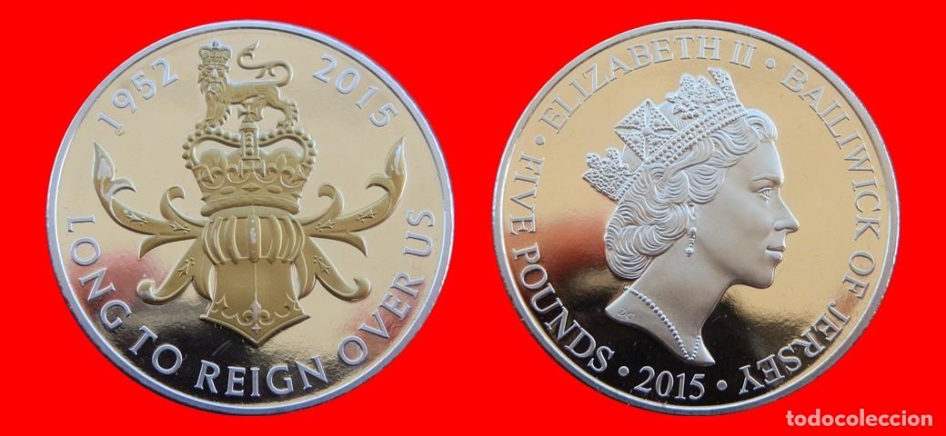Monedas antiguas de Europa: 5 LIBRAS POUNDS 2015 SIN CIRCULAR JERSEY-10677SC