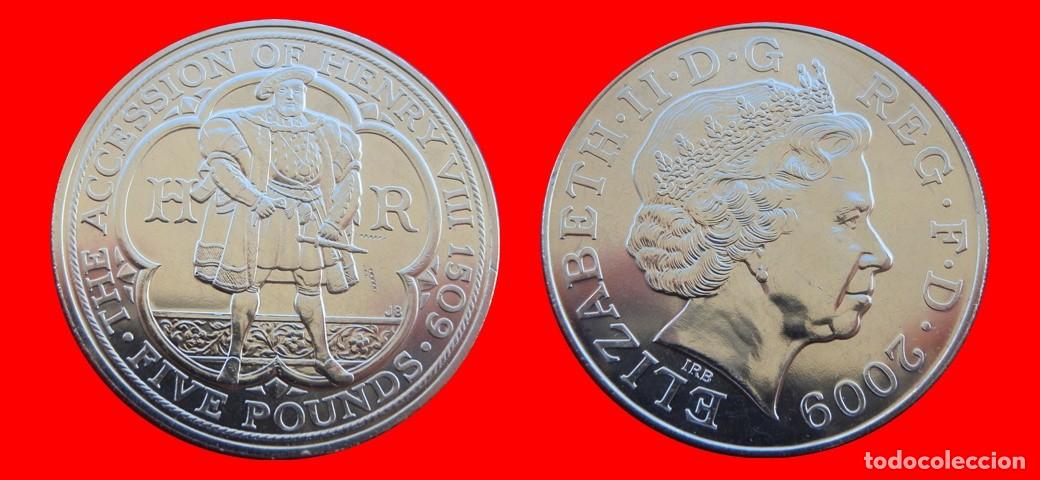 Monedas antiguas de Europa: 5 LIBRAS POUNDS 2009 SIN CIRCULAR INGLATERRA REINO UNIDO-10681SC