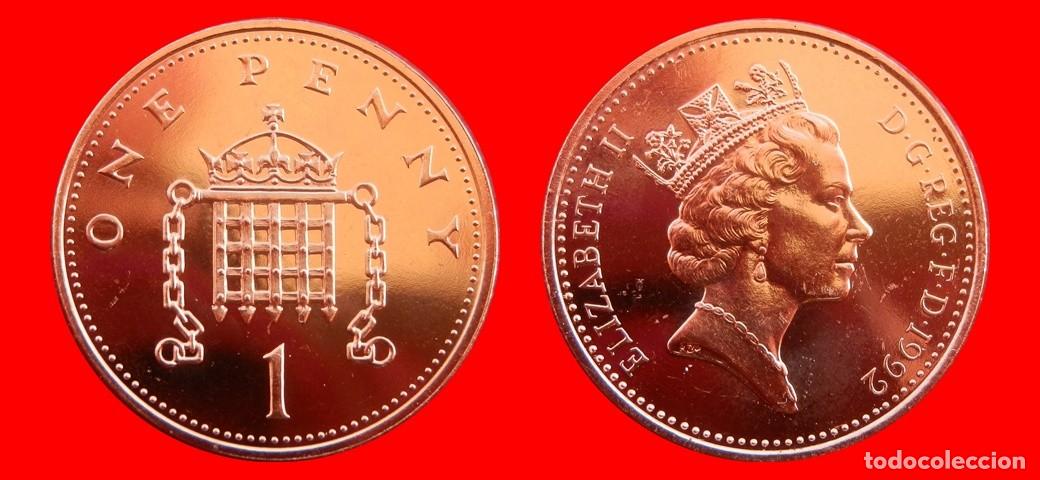 Monedas antiguas de Europa: 1 PENIQUE PENNY 1992 SIN CIRCULAR PROCEDENTE DE BLISTER INGLATERRA REINO UNIDO-10686SC