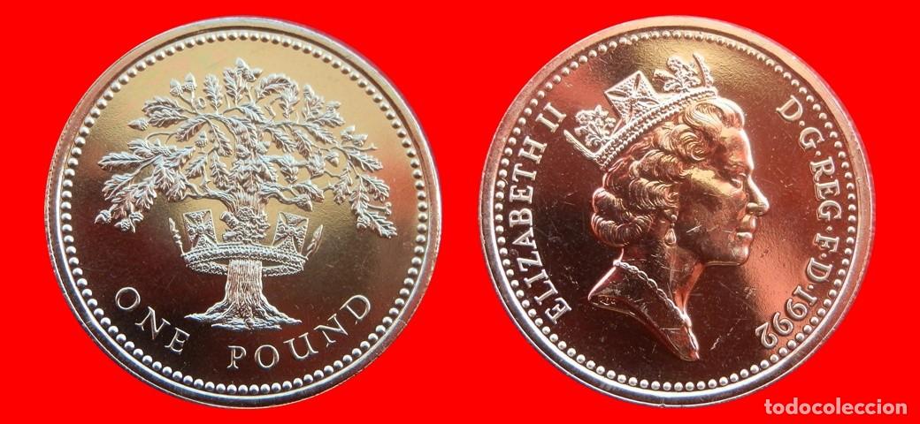 Monedas antiguas de Europa: 1 LIBRA POUND 1992 SIN CIRCULAR PROCEDENTE DE BLISTER INGLATERRA REINO UNIDO-10694SC