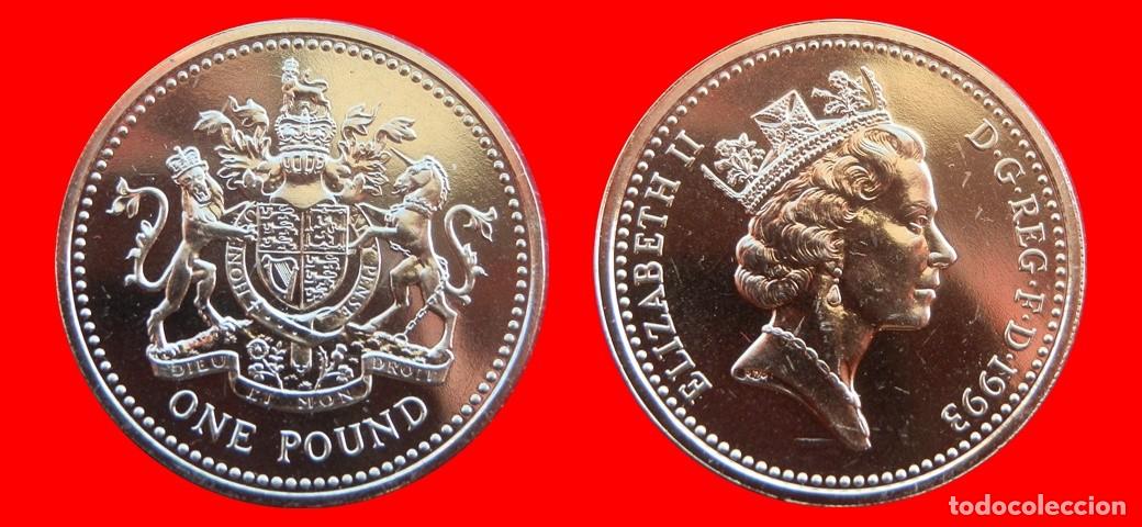 Monedas antiguas de Europa: 1 LIBRA POUND 1993 SIN CIRCULAR PROCEDENTE DE BLISTER INGLATERRA REINO UNIDO-10701SC