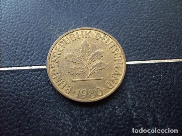 Monedas antiguas de Europa: ALEMANIA ( REP. FEDERAL ) 10 FENNIG 1980 D