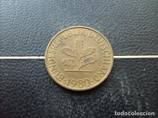 Monedas antiguas de Europa: ALEMANIA ( REP. FEDERAL ) 10 FENNIG 1980 G