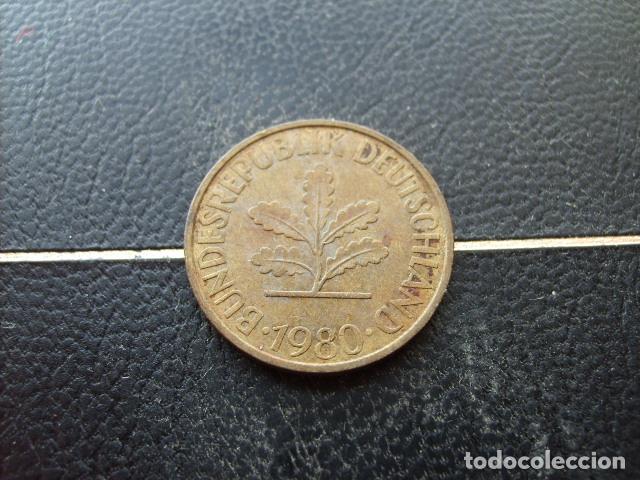 Monedas antiguas de Europa: ALEMANIA ( REP. FEDERAL ) 10 FENNIG 1980 J
