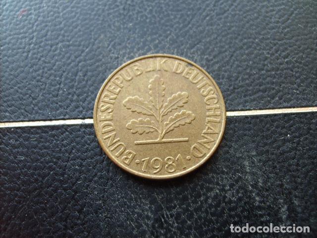 Monedas antiguas de Europa: ALEMANIA ( REP. FEDERAL ) 10 FENNIG 1981 F