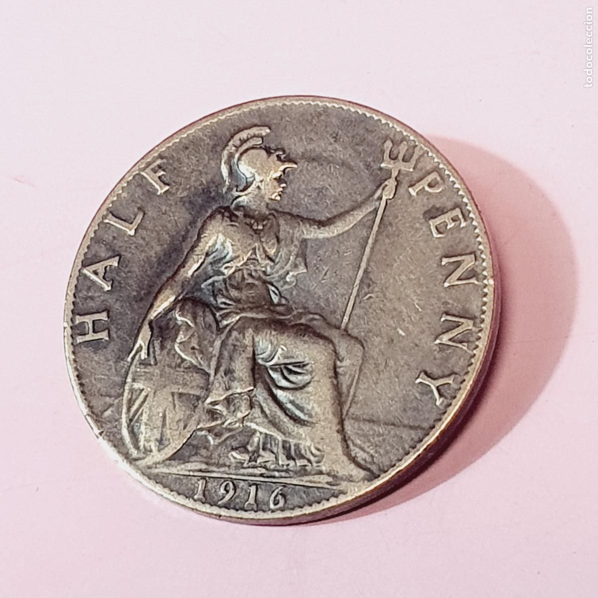 Monedas antiguas de Europa: MONEDA-GRAN BRETA&Ntilde;A-HALF PENNY-1916-COBRE-ESCASA-VER FOTOGRAF&Iacute;AS-EXCELENTE.
