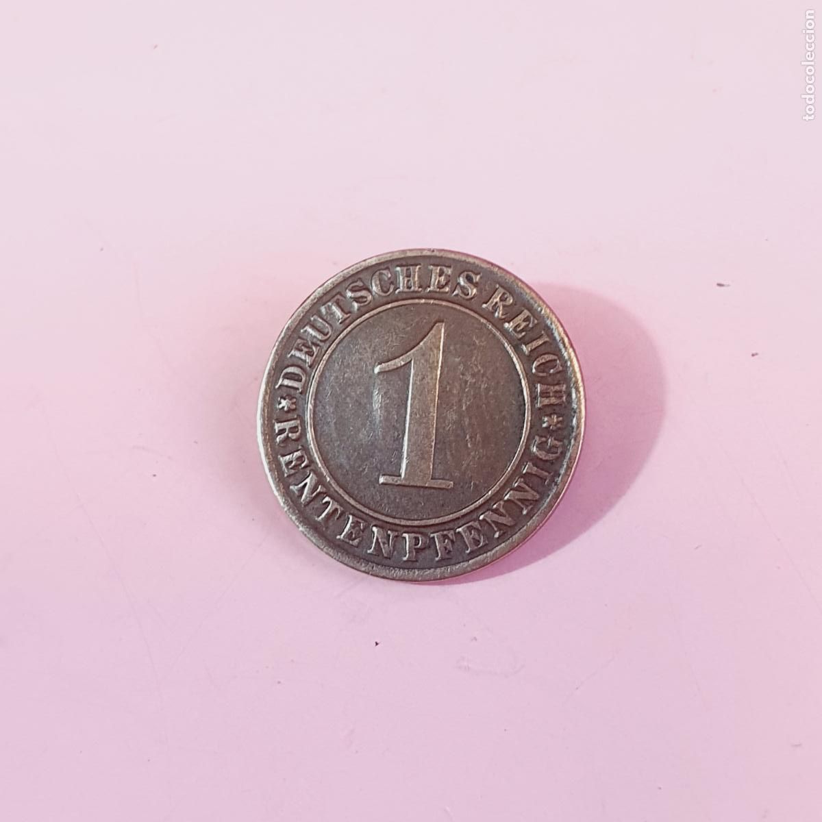Monedas antiguas de Europa: MONEDA-ALEMANIA-1 RETENPFENNIG-1924-REP&Uacute;BLICA DE WEIMAR-BUEN ESTADO-VER FOTOGRAF&Iacute;AS.