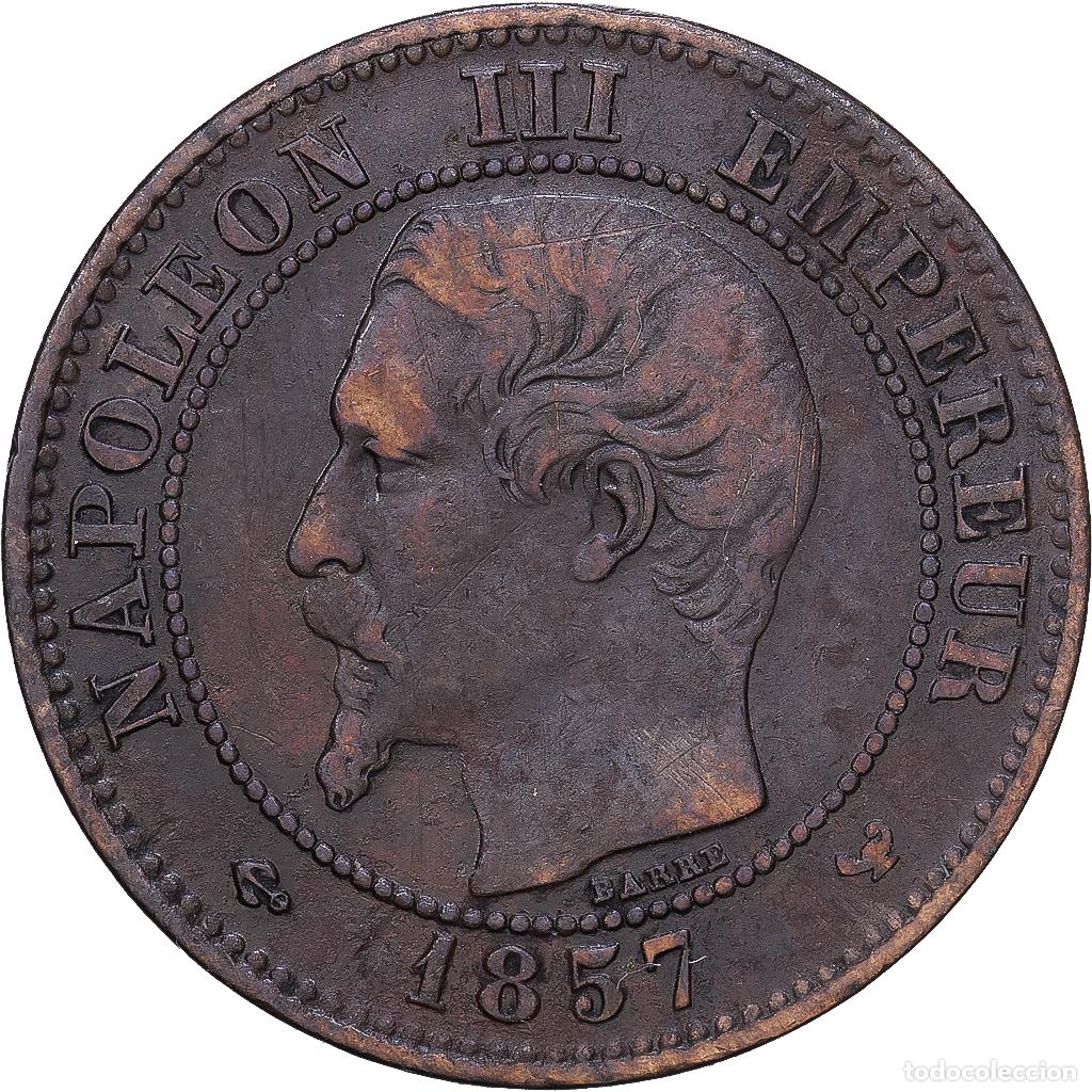 Monedas antiguas de Europa: [#1168298] Francia, 2 Centimes, 1857, Lille, Bronce, BC+, KM:796.6
