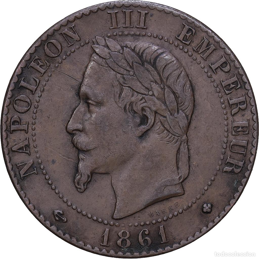 Monedas antiguas de Europa: [#1168299] Moneda, Francia, Napoleon III, Napol&eacute;on III, 2 Centimes, 1861, Strasbourg, BC+