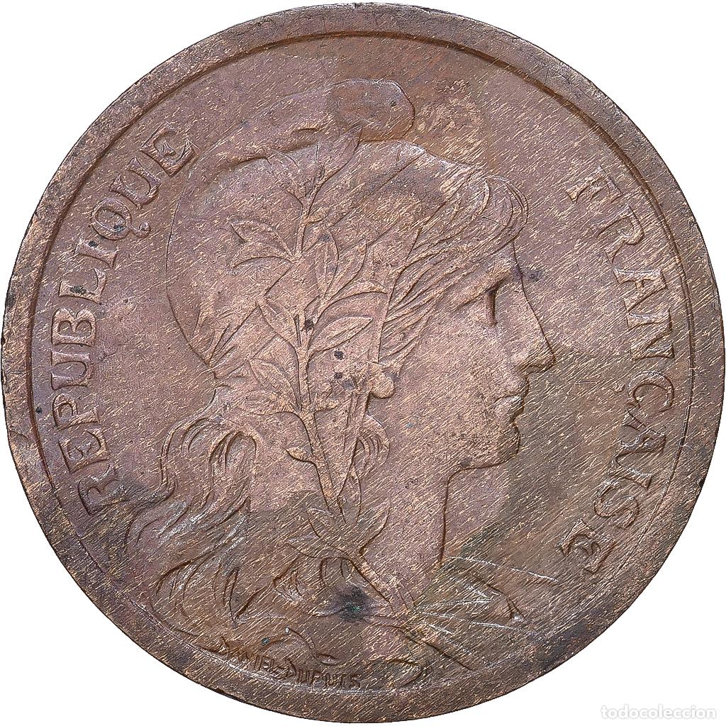 Monedas antiguas de Europa: [#1168305] Francia, 2 Centimes, Daniel-Dupuis, 1911, Paris, Bronce, BC+, Gadoury:107