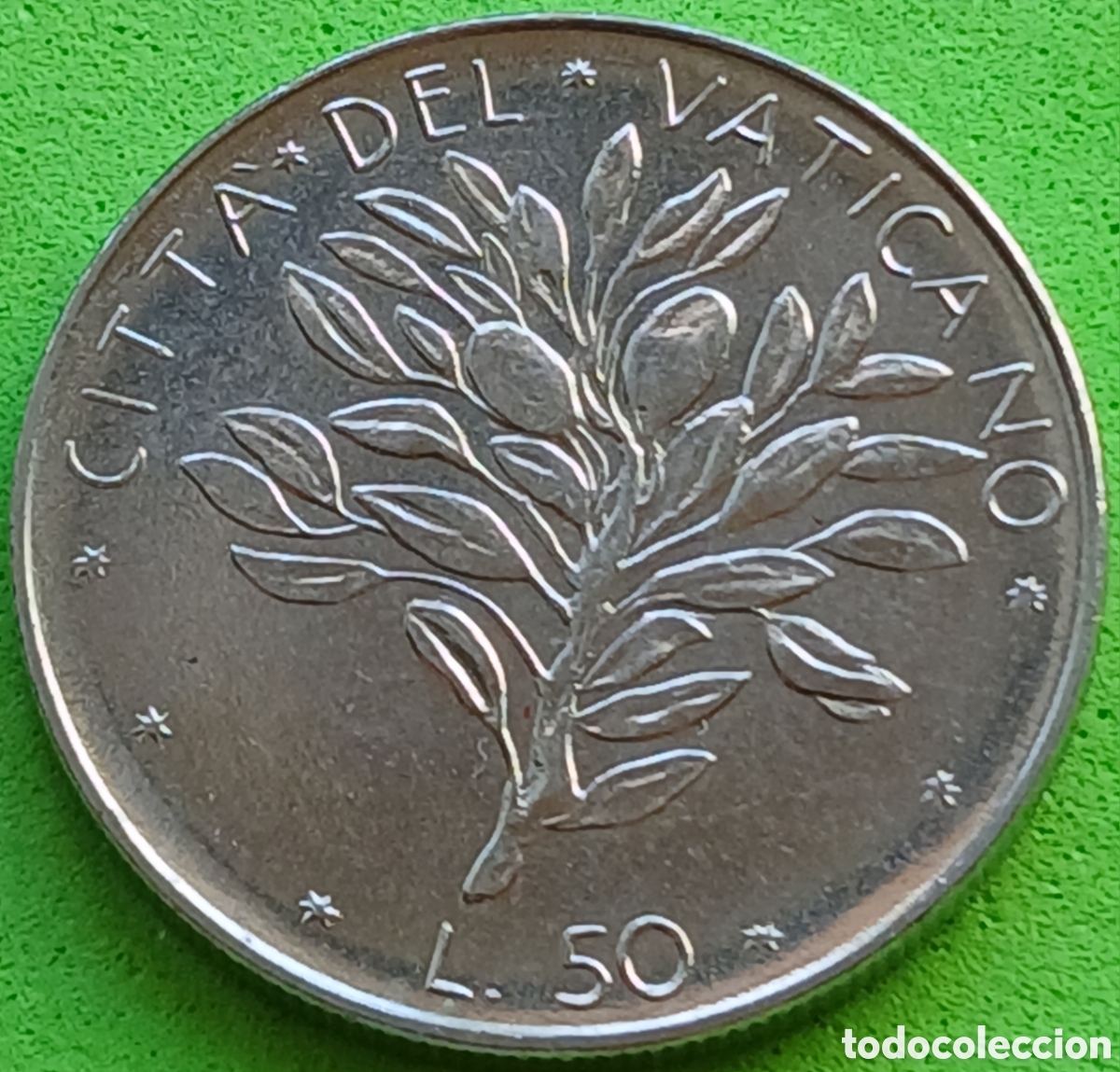 Monedas antiguas de Europa: Ciudad del Vaticano 50 liras 1974 km#121