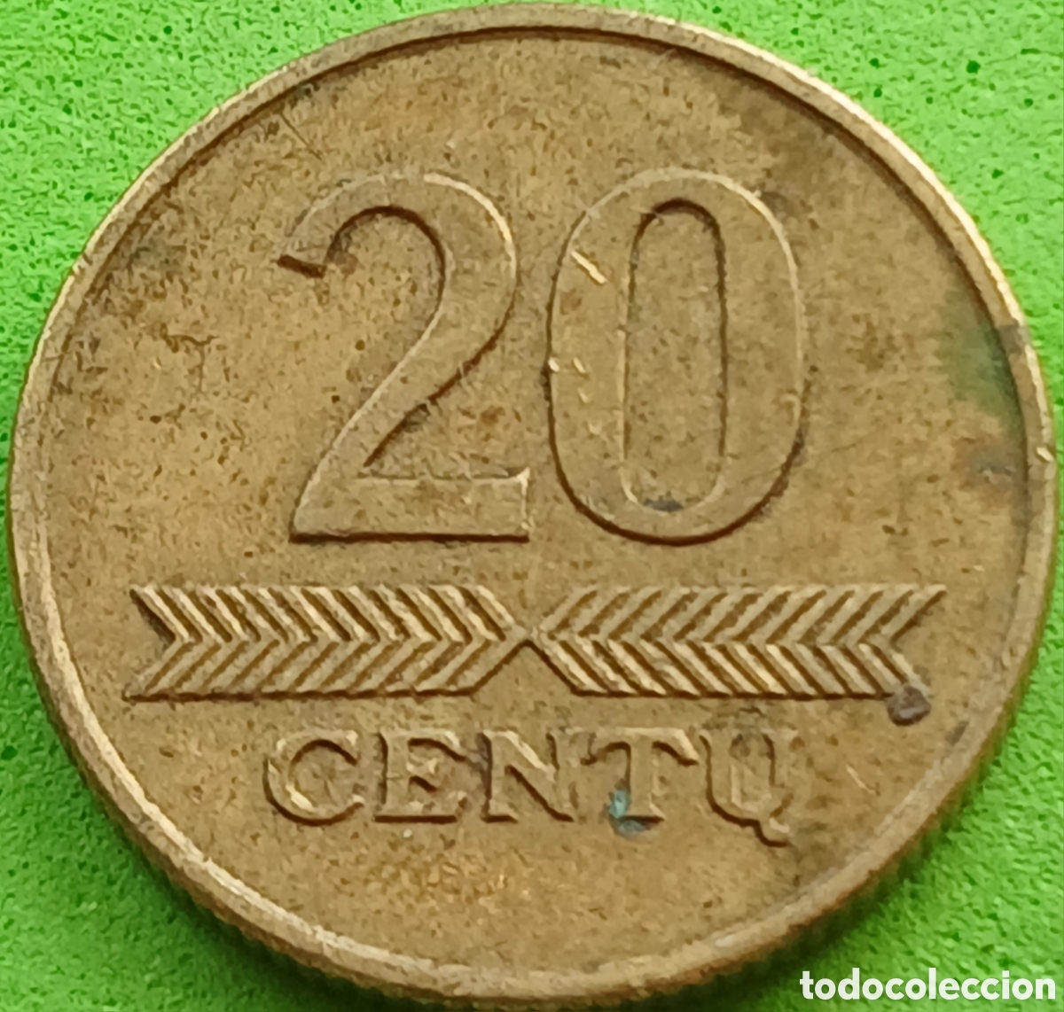 Monedas antiguas de Europa: Lituania 20 centu 1998 km#107