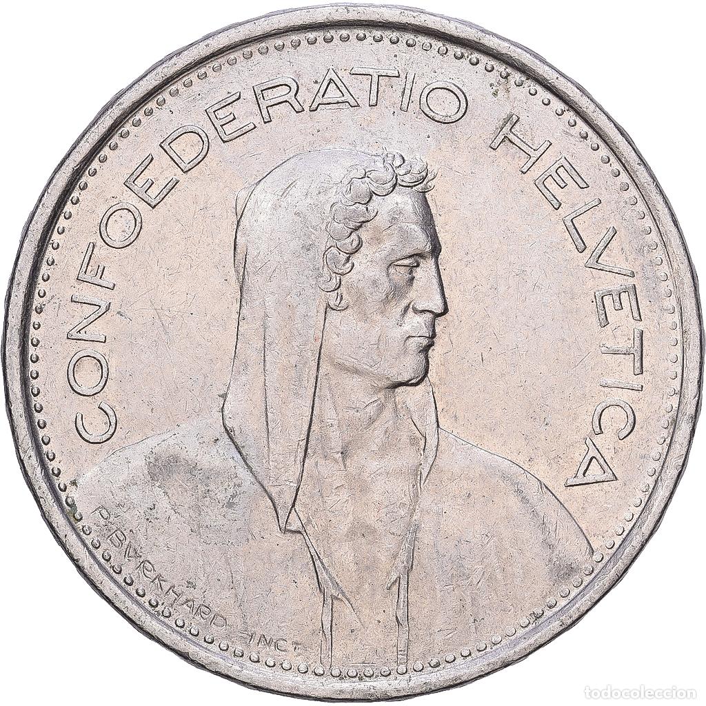 Monedas antiguas de Europa: [#1168342] Suiza, 5 Francs, 1974, Bern, Cobre - n&iacute;quel, MBC, KM:40a.1