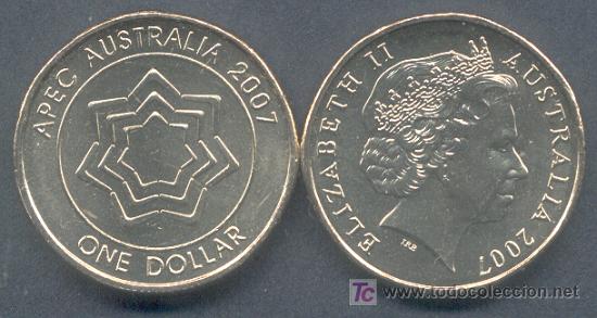 Monedas antiguas de Ocean&iacute;a: Australia 1$ 2007 Apec - Foto 1