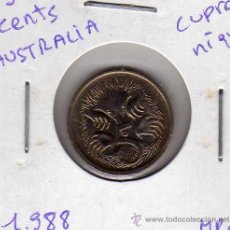 Monedas antiguas de Oceanía: MONEDA CUPRO NÍQUEL 5 CENTS AUSTRALIA AÑO 1988 MBC -. Lote 24773976