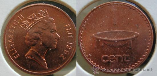Monedas antiguas de Ocean&iacute;a: FIJI 1 CENT 1992 - Foto 1