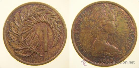 Monedas antiguas de Ocean&iacute;a: NUEVA ZELANDA 1 CENT 1967 - Foto 1
