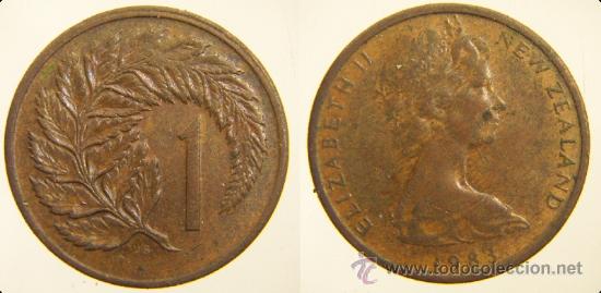 Monedas antiguas de Ocean&iacute;a: NUEVA ZELANDA 1 CENT 1983 - Foto 1