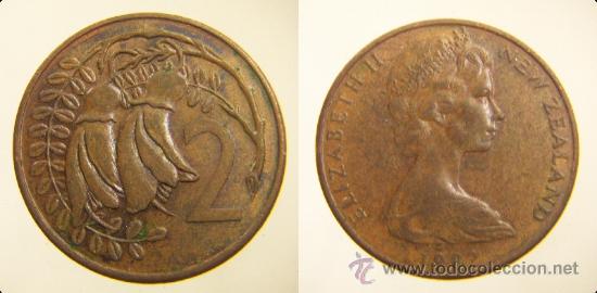 Monedas antiguas de Ocean&iacute;a: NUEVA ZELANDA 2 CENT 1982 - Foto 1