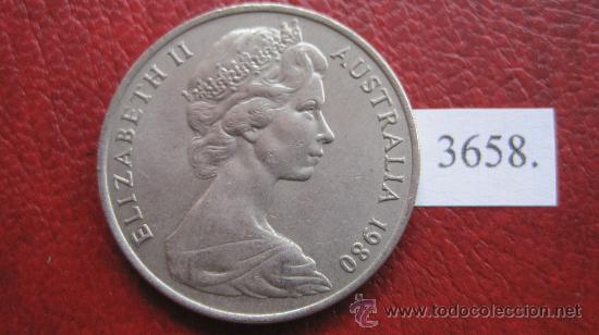 Monedas antiguas de Ocean&iacute;a: Australia  20  centimos  1980 - Foto 1