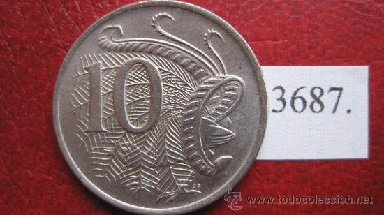 Monedas antiguas de Ocean&iacute;a: Australia  10  centimos  1981 - Foto 2