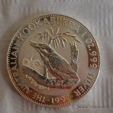 Monedas antiguas de Oceanía: MONEDA PLATA 1992 AUSTRALIA KOOKABURRA 1 OZ .999 FINE SILVER. Lote 327116958