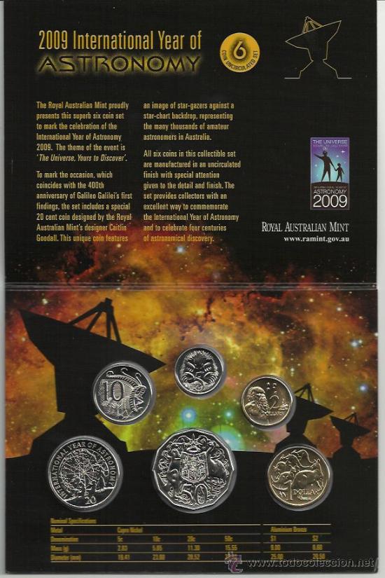 Monedas antiguas de Ocean&iacute;a: Cartera monedas Australia 2009 - Foto 1