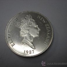 Monedas antiguas de Oceanía: 1 DOLAR DE PLATA DE 1987. NUEVA ZELANDA CONMEMORATIVA