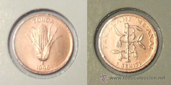 Monedas antiguas de Ocean&iacute;a: KM# 66 - Tonga - 1 Centimo - 1996 - (Sin circular) - Foto 1