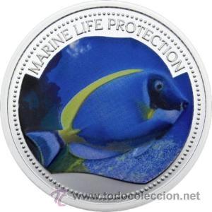 Monedas antiguas de Ocean&iacute;a: PALAU 1 DOLAR 2007 PEZ TROPICAL - Foto 1