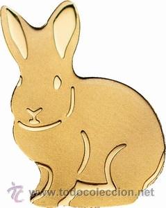 Monedas antiguas de Ocean&iacute;a: PALAU 1 DOLAR 2013 LUCK RABBIT - Foto 1