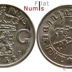 Monedas antiguas de Oceanía: INDIAS HOLANDESAS DEL ESTE - DECIMO DE GULDEN - 1942S - SIN CIRCULAR - PLATA. Lote 45707253