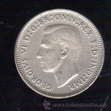 Monedas antiguas de Oceanía: AUSTRALIA. 6 PENIQUES. 1946