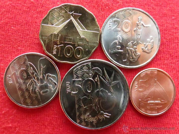 10 20 100 Vatu 2015 UNC VANUATU Set of 5 Coins 50 5 