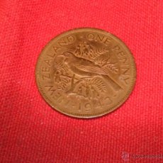 Monedas antiguas de Oceanía: NUEVA ZELANDA - 1 PENNY - 1943 - JORGE VI - CALIDAD EBC + - ENCARTONADA . Lote 54475285