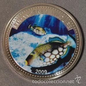 Monedas antiguas de Ocean&iacute;a: PALAU 1 DOLAR 2009 - Foto 1