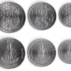 Monete antiche di Oceania: SERIE VANUATU 2015 5,10, 20, 50 Y 100 VATU. Lote 290849448
