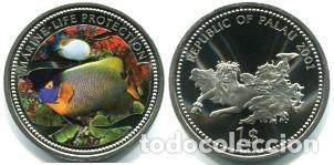Monedas antiguas de Ocean&iacute;a: PALAU 1 DOLAR 2001 - Foto 1