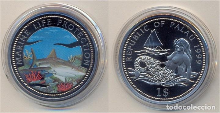 Monedas antiguas de Ocean&iacute;a: PALAU 1 DOLAR 1999 - Foto 1