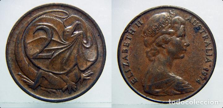 Monedas antiguas de Ocean&iacute;a: MONEDA DE AUSTRALIA 2 CENT 1974 - Foto 1