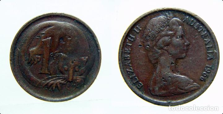 Monedas antiguas de Ocean&iacute;a: MONEDA DE AUSTRALIA 1 CENT 1966 - Foto 1