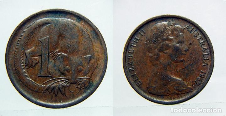 Monedas antiguas de Ocean&iacute;a: MONEDA DE AUSTRALIA 1 CENT 1967 - Foto 1